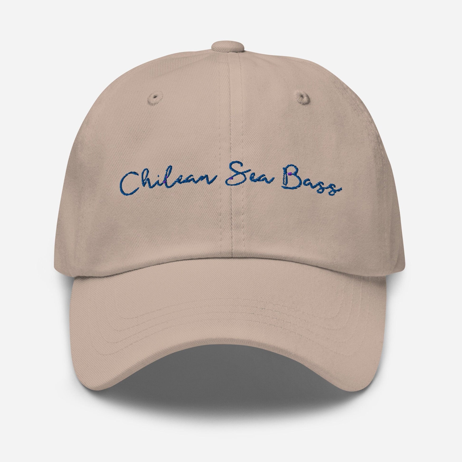 Chilean Sea Bass Dad Hat - Gift for Fish Lovers and Real Housewives Fans - Minimalist Embroidered Cotton Hat - Evilwater Originals