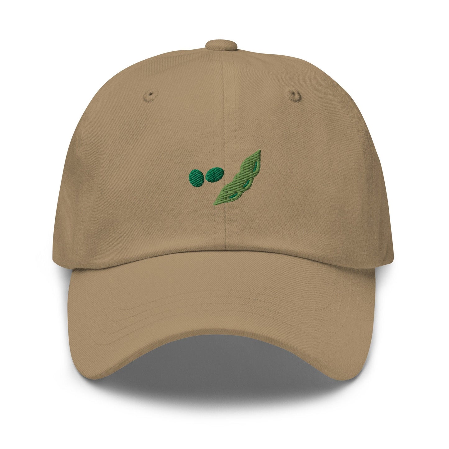 Edamame Hat - Japanese Sushi and Food Lovers - Soy Bean - 100% Embroidered Cotton Dad Hat - Multiple Colours - Evilwater Originals