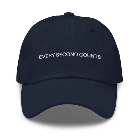 Every Second Counts Hat - For Fans of The Bear - The Beef - Cotton Embroidered Baseball Hat - Evilwater Originals