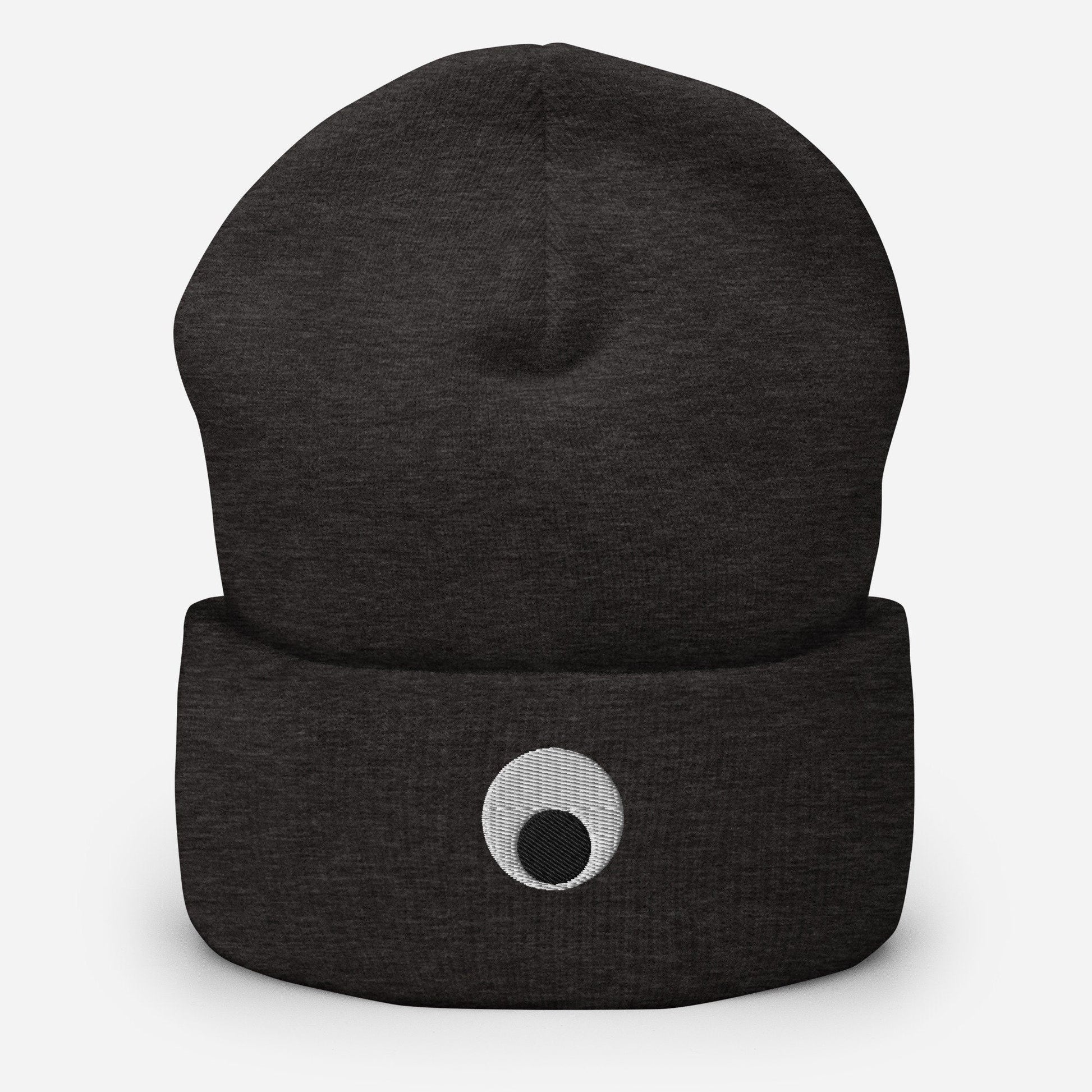 Googly Eye Beanie - Everything Everywhere All At Once - A24 Film Fans Gift - Minimalist Embroidered Hat - Evilwater Originals