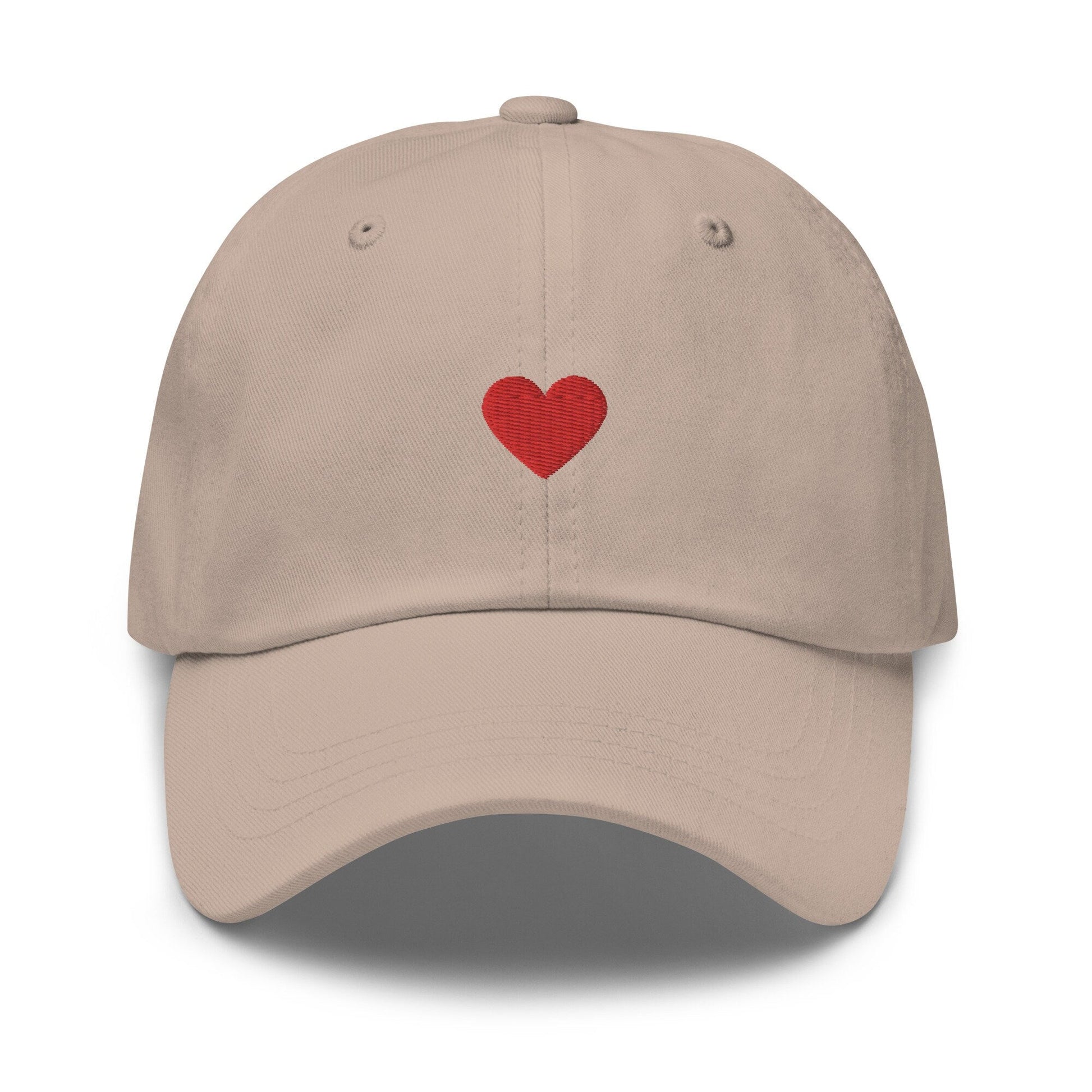 Heart Hat - Cotton Embroidered Baseball Cap