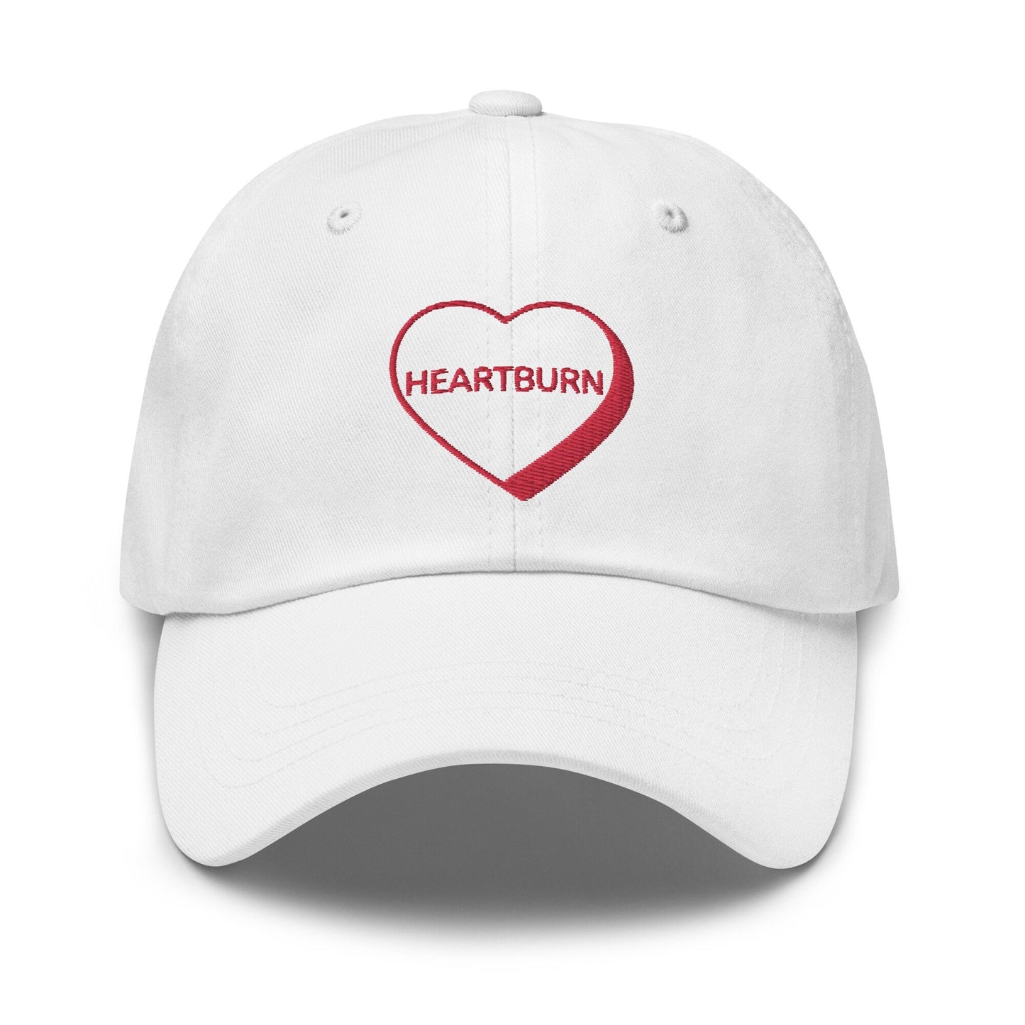 Heartburn Hat - Multiple Colors - Cotton Embroidered Cap - Evilwater Originals