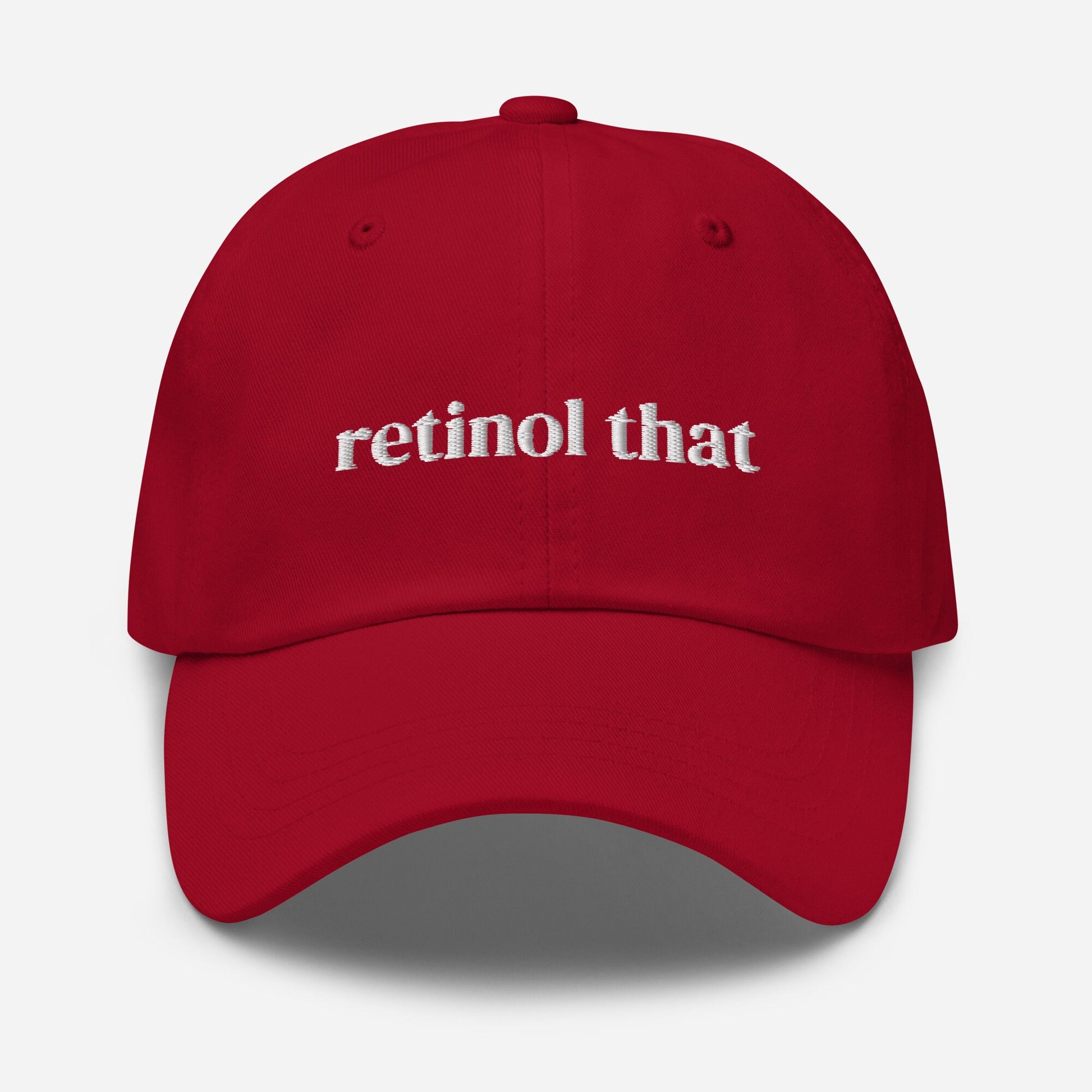 Retinol A Dad Hat - Gift for skincare and beauty lovers - Embroidered Cotton Cap