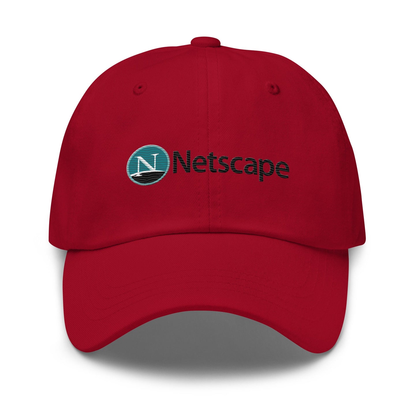 Netscape Hat - Nostalgic y2k, 90&#39;s Tech Gift - Embroidered Cotton Cap