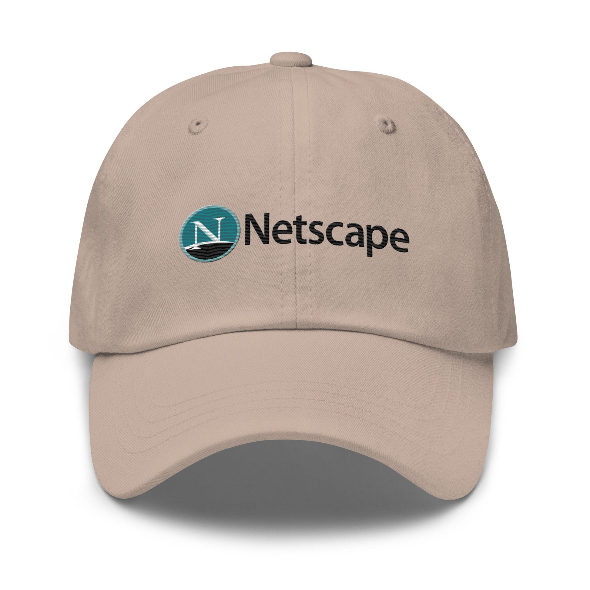 Netscape Hat - Nostalgic y2k, 90&#39;s Tech Gift - Embroidered Cotton Cap