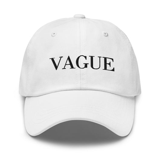 Vague hat - Funny Gift for Vogue Fashion Fans - Cotton Embroidered Cap