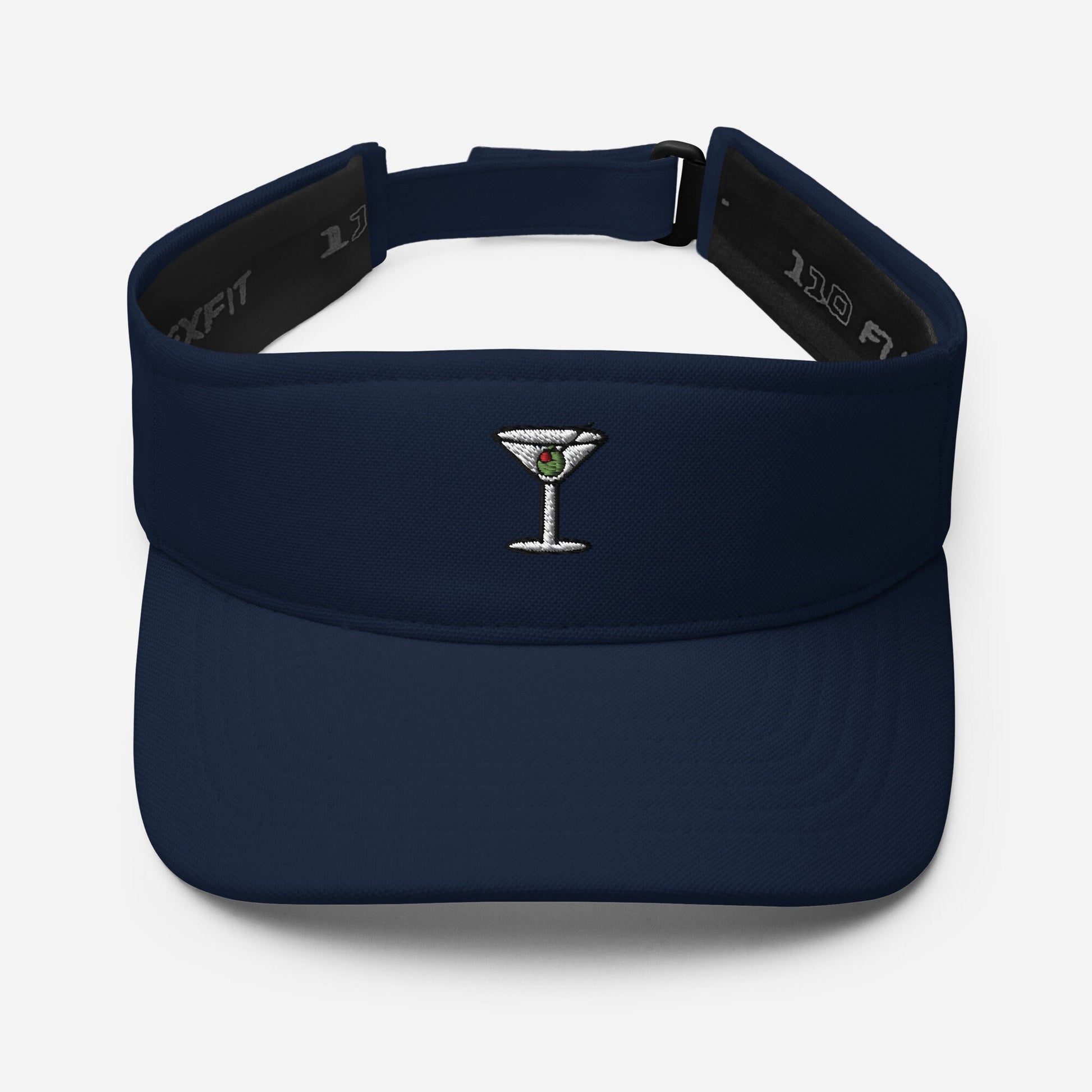 Martini Visor - For Cocktail Lovers, Golfers and Bachelorette Squads - Embroidered Hat - Multiple Colors
