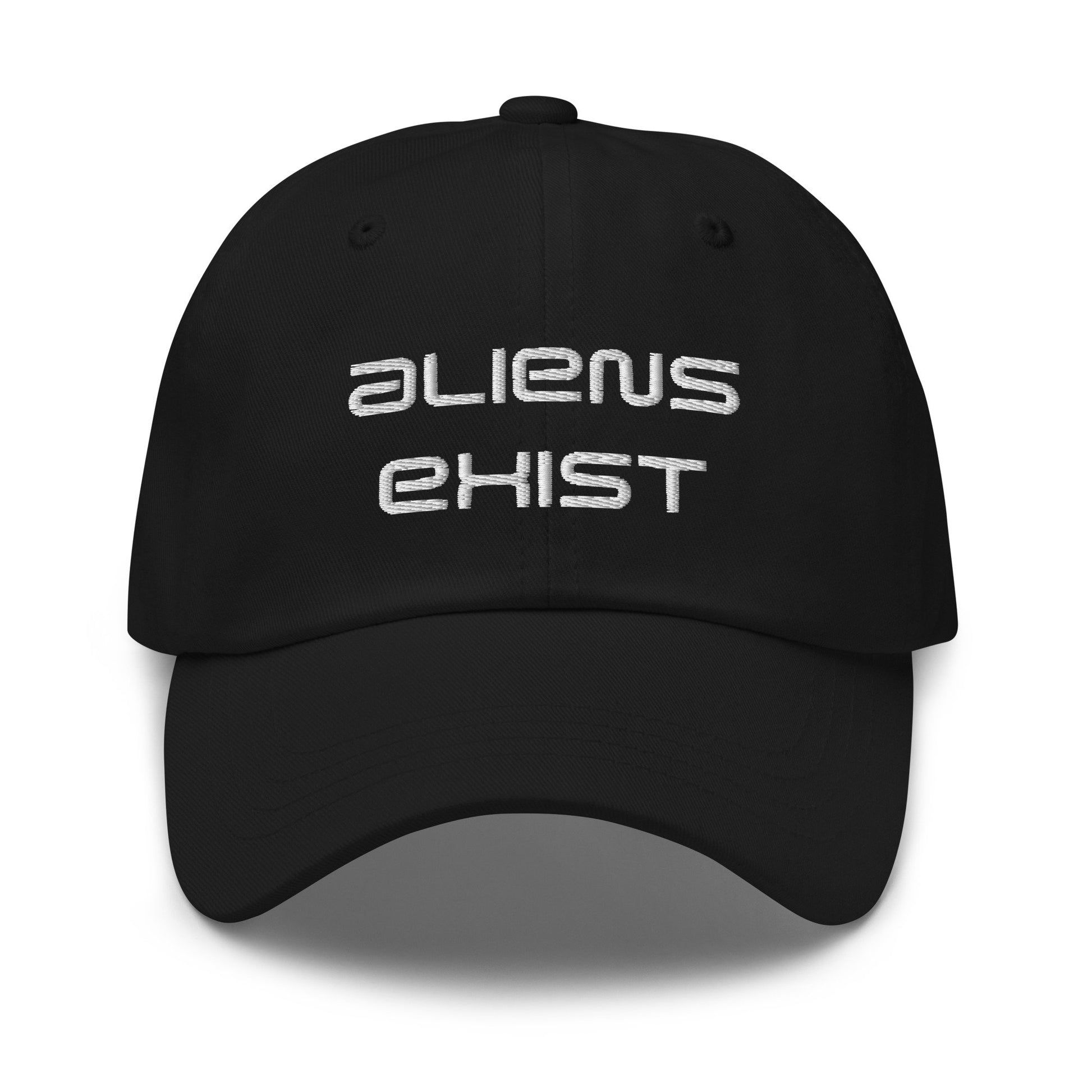 Aliens Exist Hat - Embroidered Cotton Cap - Multiple Colors