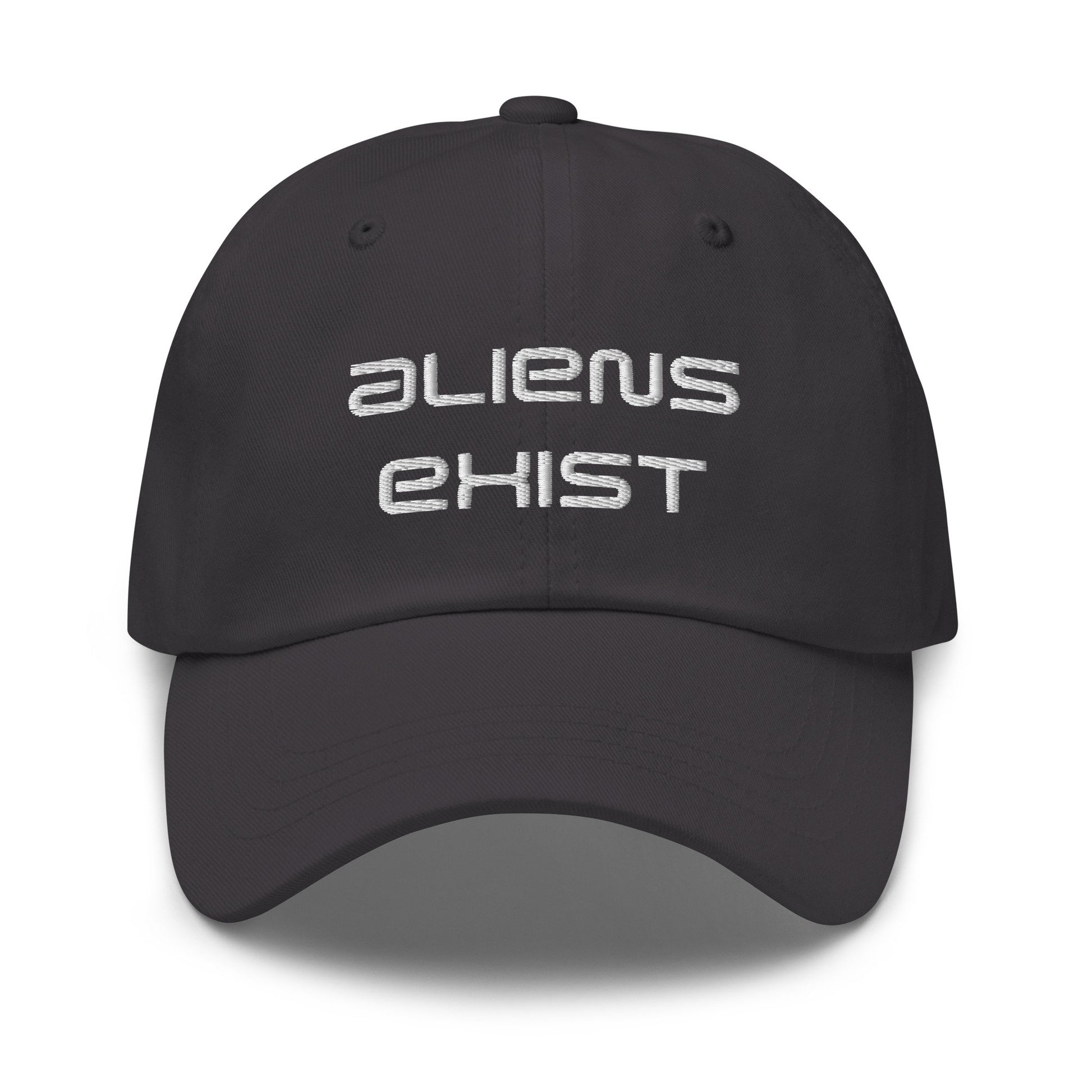 Aliens Exist Hat - Embroidered Cotton Cap - Multiple Colors