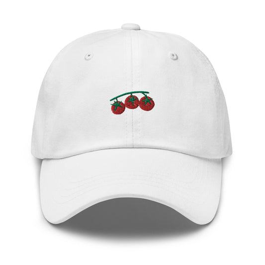 Tomato Vine Dad Hat - Italian Food Lovers - Tomato Gift - Cotton Embroidered Cap - Multiple Colors