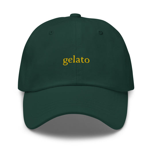 Gelato Dad Hat - Gift for Italian food lovers - Cotton embroidered Cap