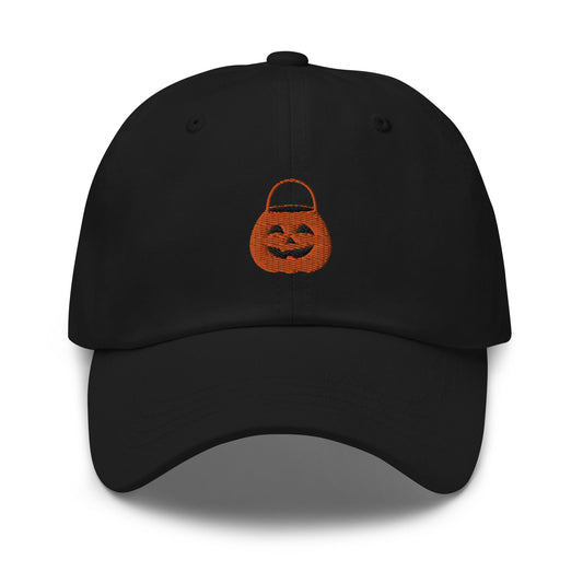 Classic Jack O Lantern Hat - Halloween Pumpkin - Embroidered Cotton Cap - Multiple Colors