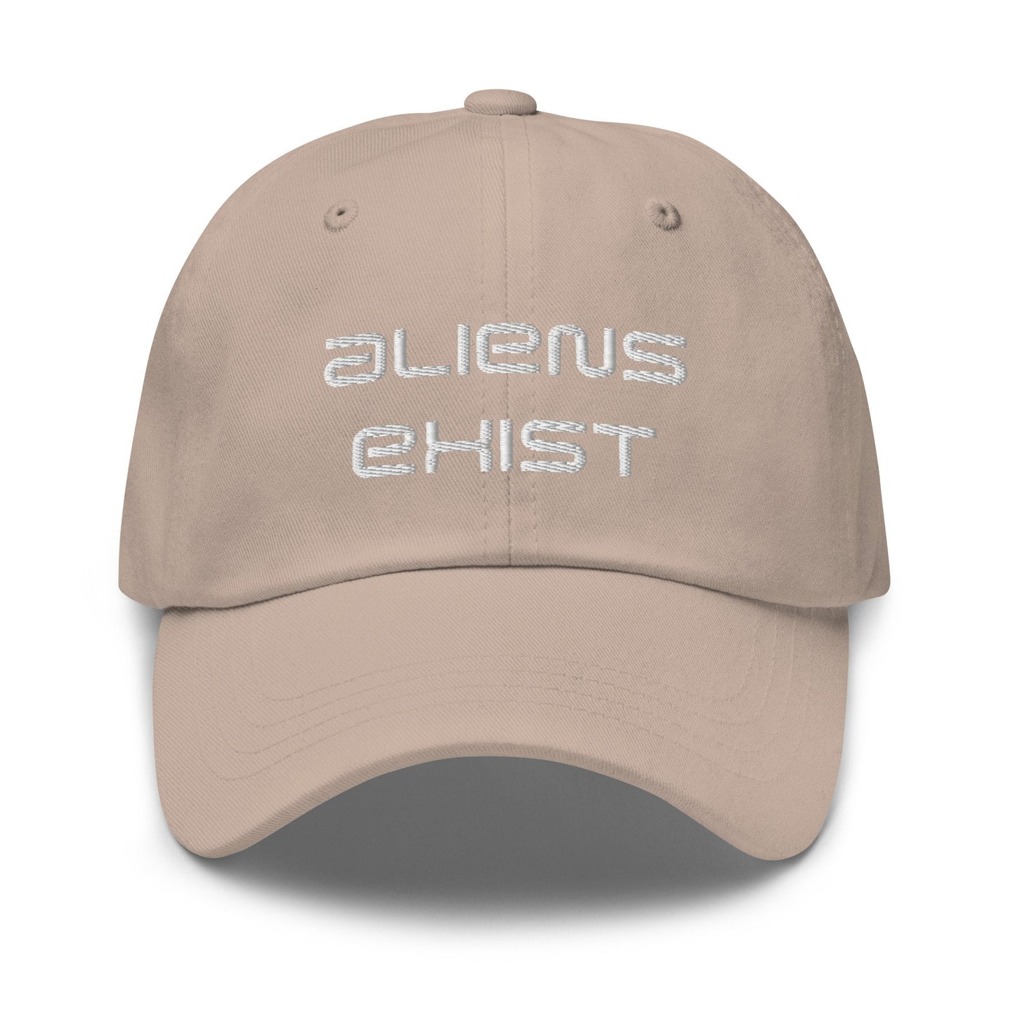 Aliens Exist Hat - Embroidered Cotton Cap - Multiple Colors