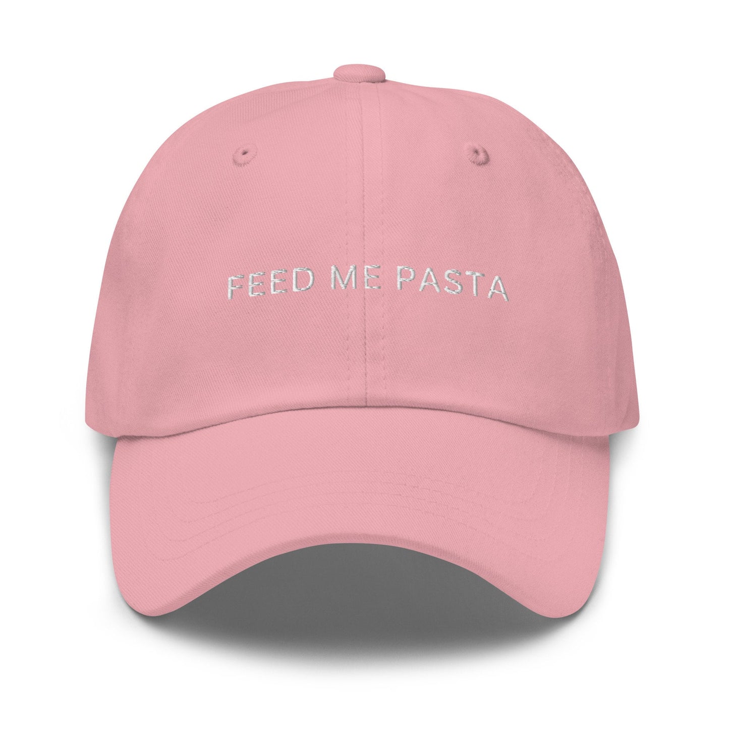 Feed Me Pasta Hat - Gift for Italian Food Lovers, Boyfriends, Girlfriends - Multiple Colors - Cotton embroidered Cap