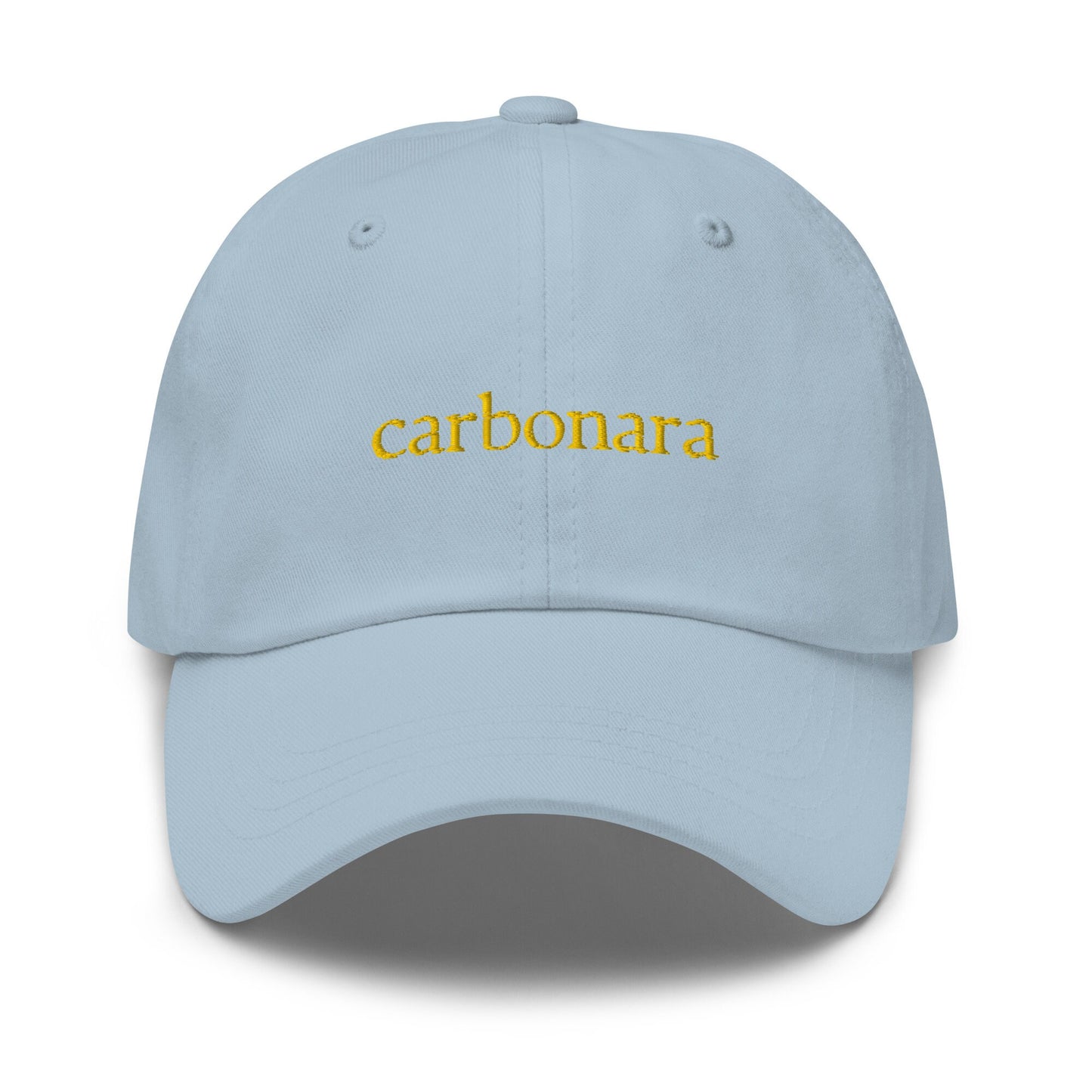 Carbonara Hat - Authentic Italian Food Fan gift - Pasta Carbonara Stans Only- Cotton embroidered Cap