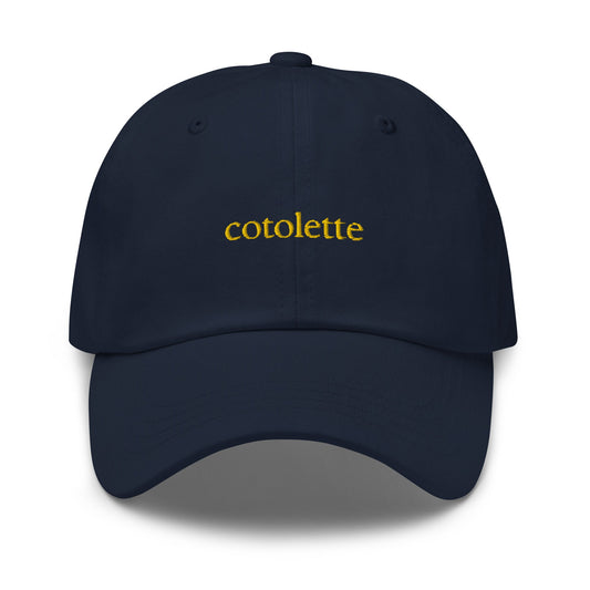 Cotolette Dad Hat - Gift for Italian pasta lovers - Cotton embroidered Cap