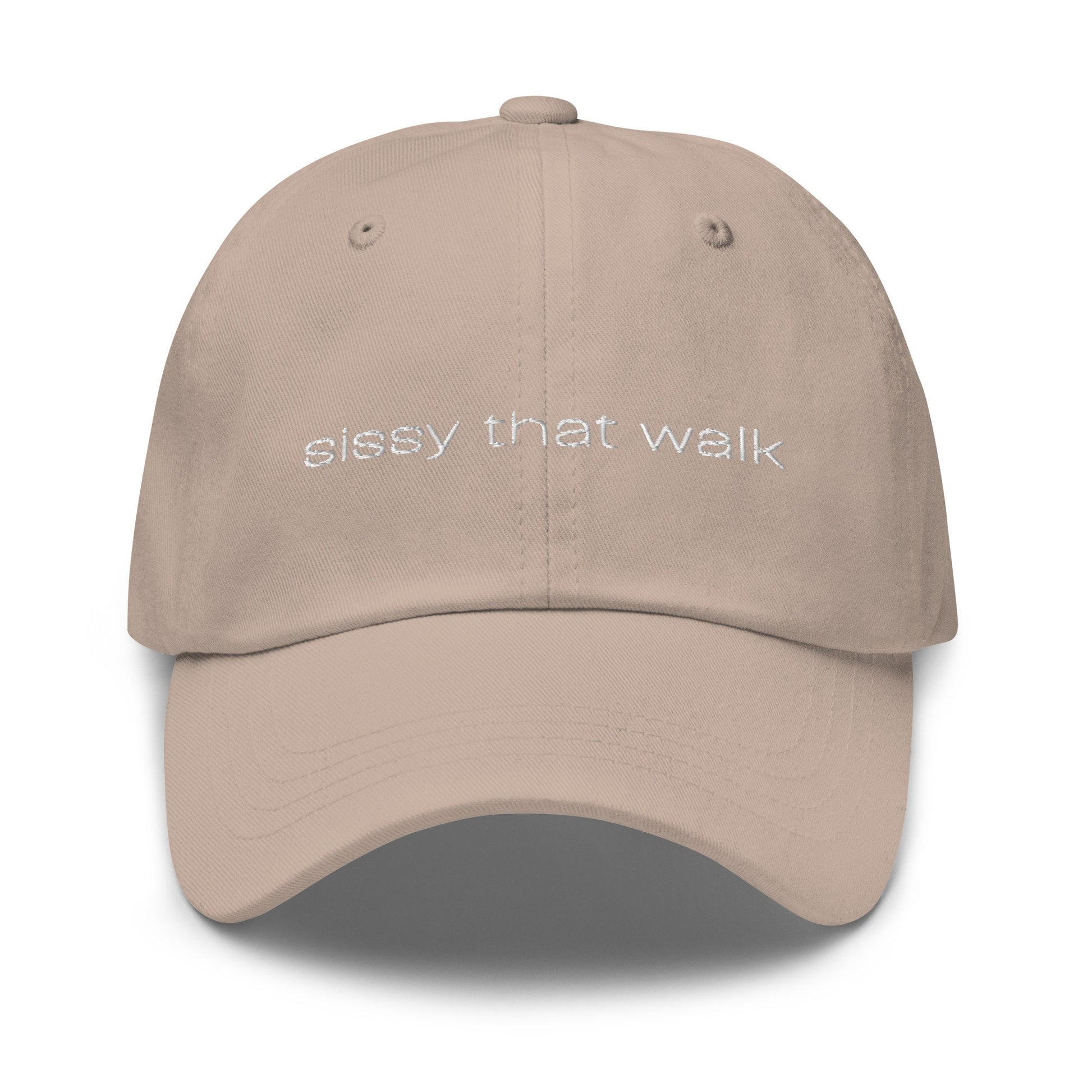 Sissy That Walk Hat - Drag Race Fan Gift - Minimalist Embroidered Staff Cotton Hat