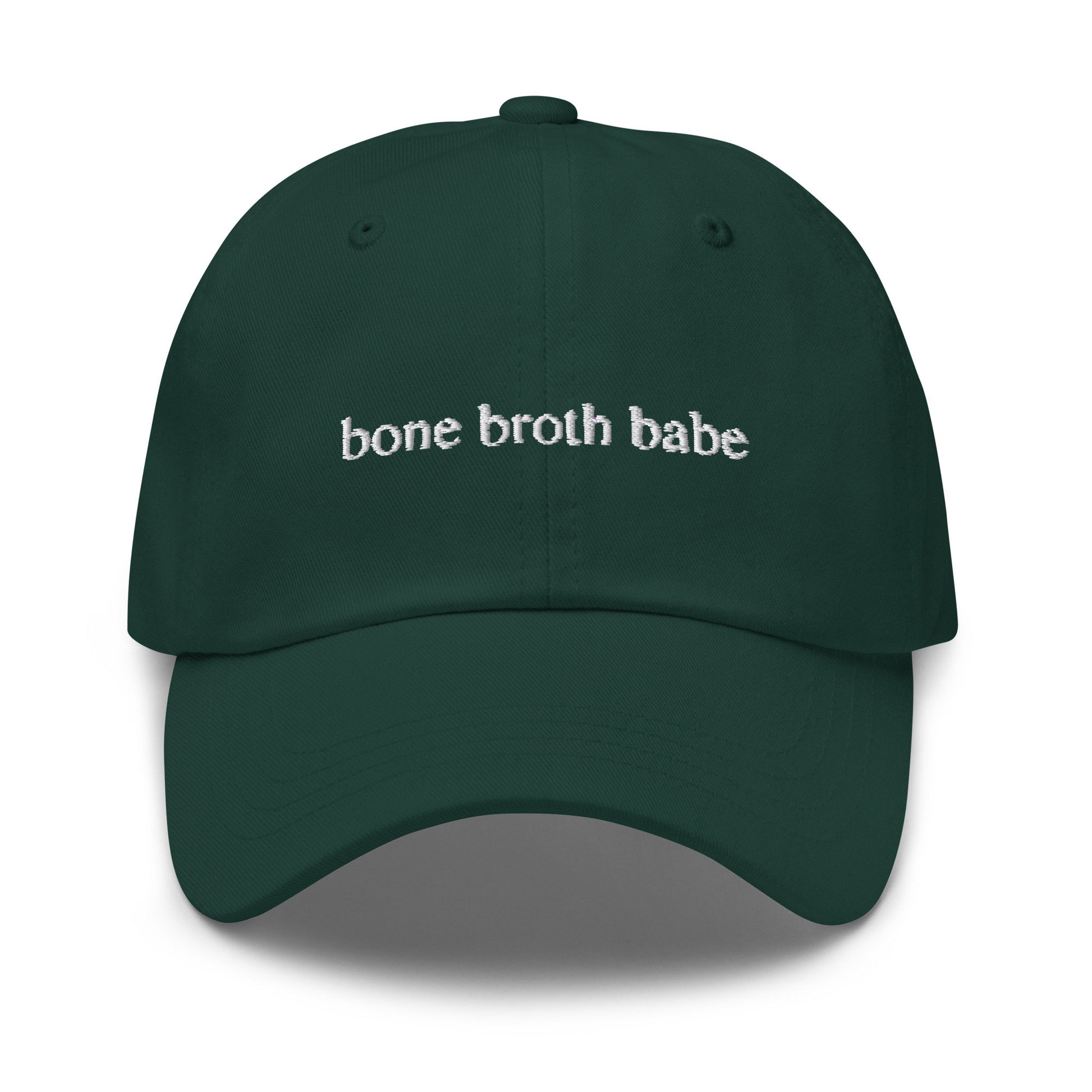 Bone Broth Babe Hat - Healthy Eating - Gifts for Her - Paleo - Embroidered Cotton Hat - Multiple Colors