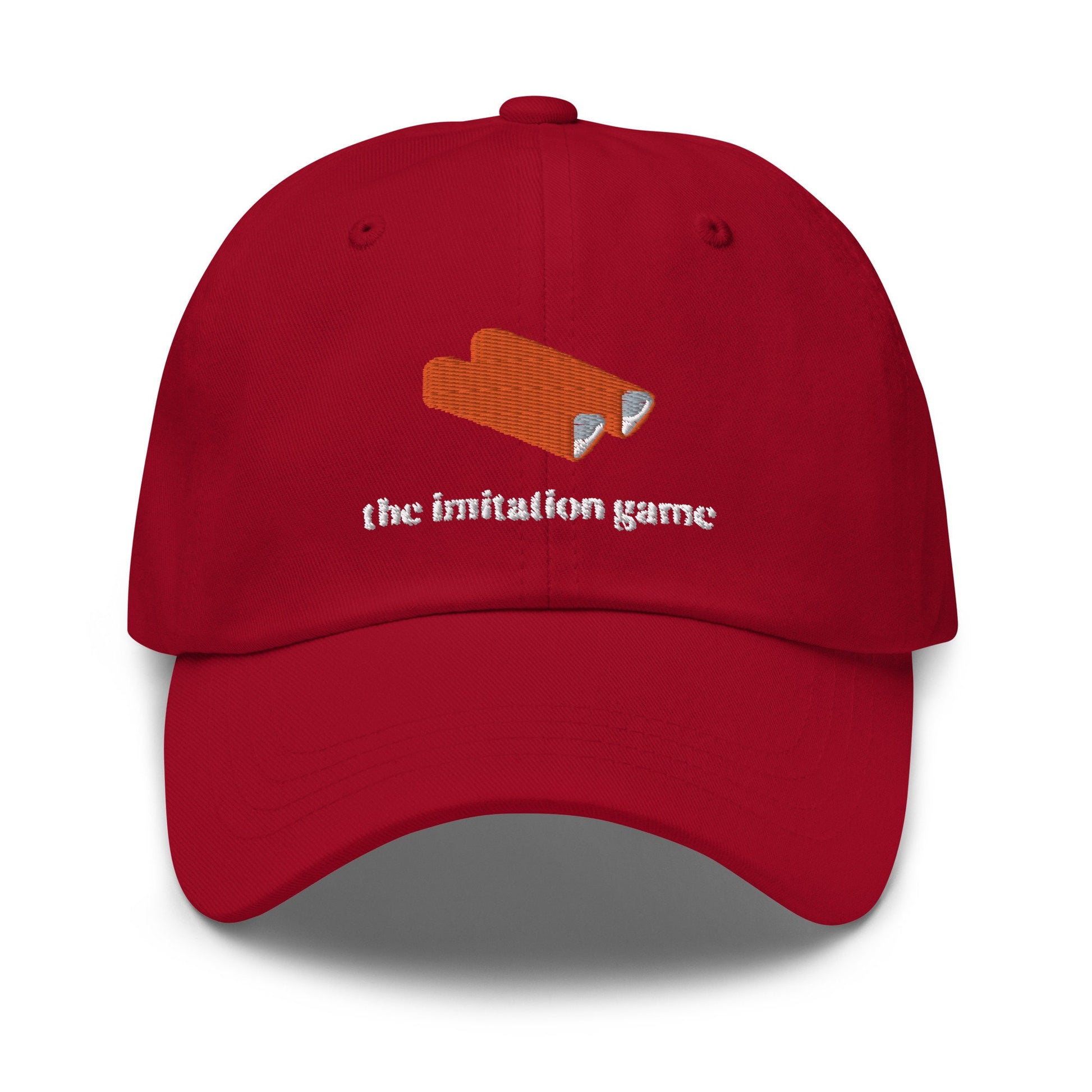 Imitation Crab Meat Hat - Succulent Delicacy - Gift for Foodies & Sushi Lovers - Multiple Colors - Cotton Embroidered Baseball Cap