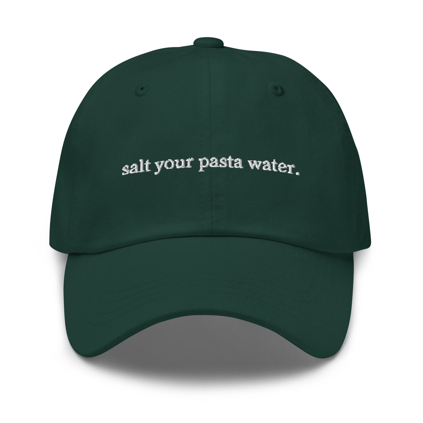 Pasta Water Hat - Salt Your Water Like the Sea - Italian Cooking Fans - Funny Gift - Gift Cotton Embroidered Cap - Multiple Colors