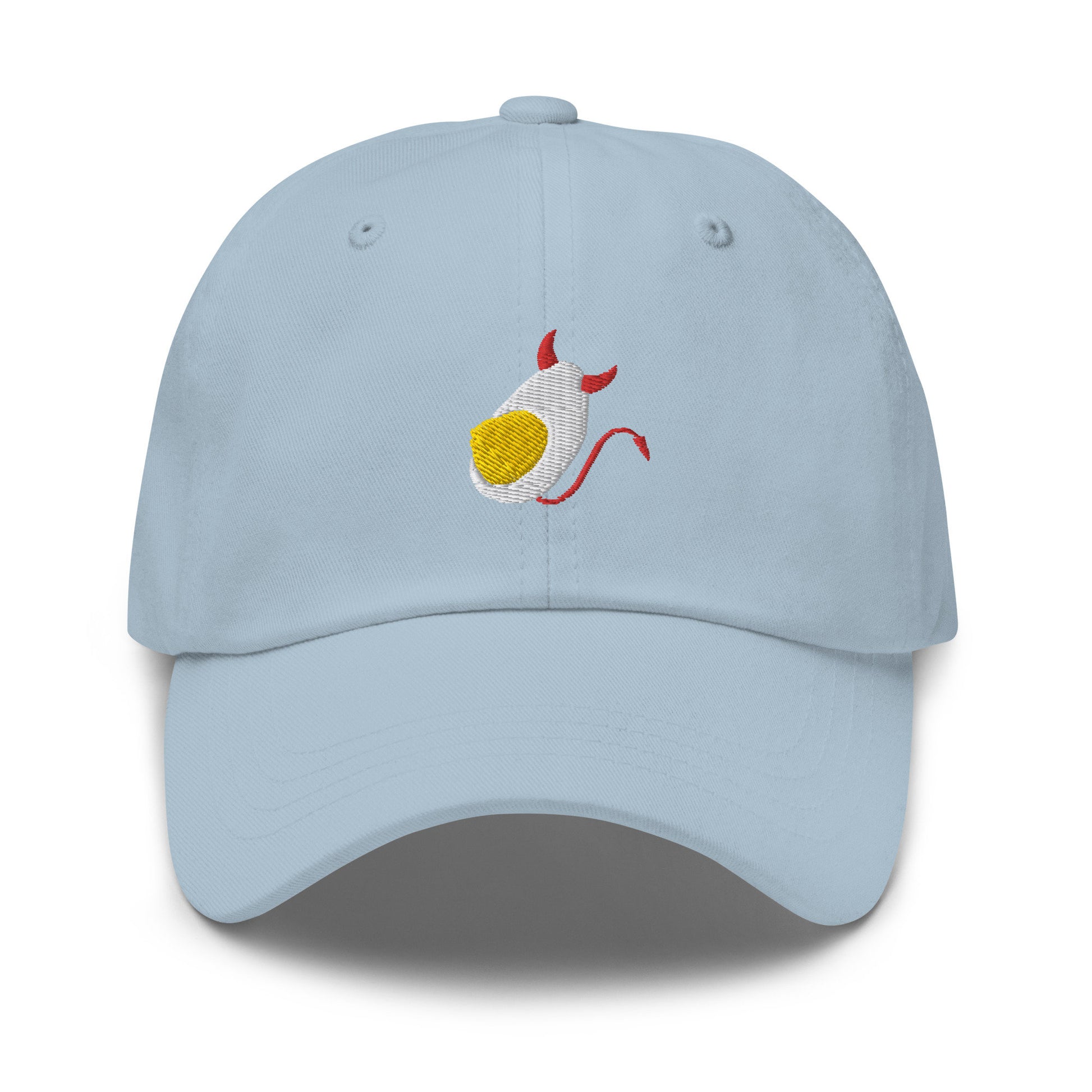 Deviled Egg Hat - Delicious Egg Gifts From Below - Mayo Lovers Gift - Embroidered Cotton Baseball Cap - Multiple Colors