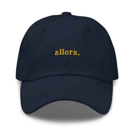 Allora Hat - Italian Sayings - Embroidered Cotton Baseball Hat - Multiple Colors