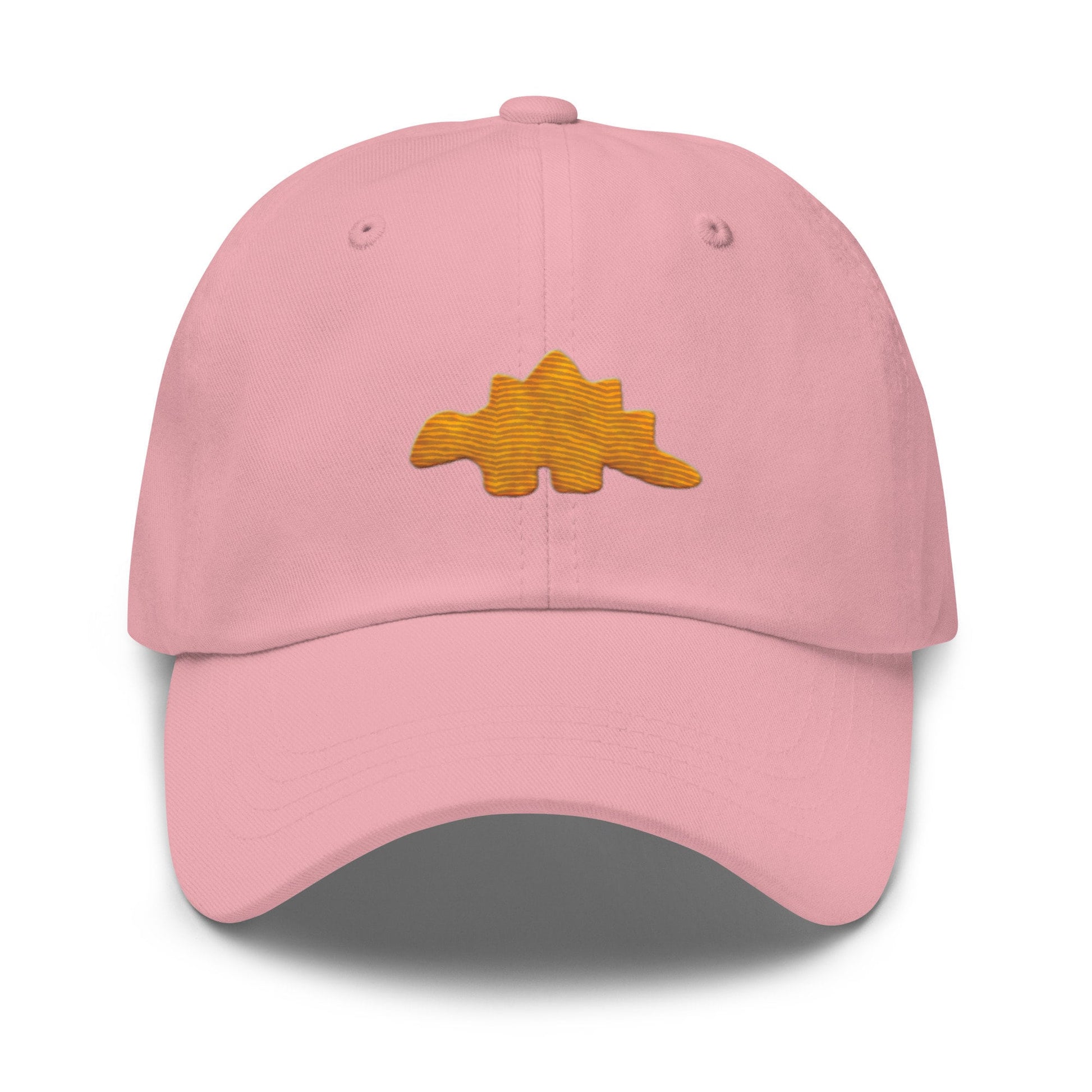 Dino Nugget Hat - Stegosaurus Chicken Nugget - Tendies - Cotton Embroidered Baseball Cap - Multiple Colors