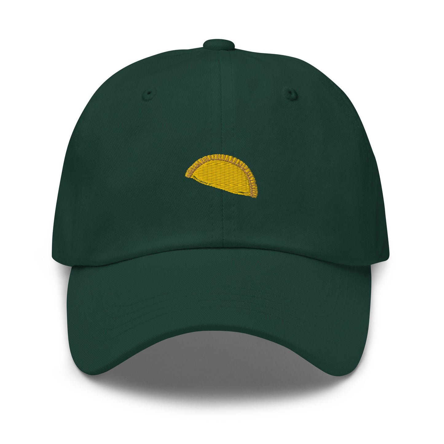 Jamaican Patty Hat - Caribbean Savoury Pastries From Heaven - Spicy Hand Pie - Cotton Embroidered Baseball Cap - Multiple Colors