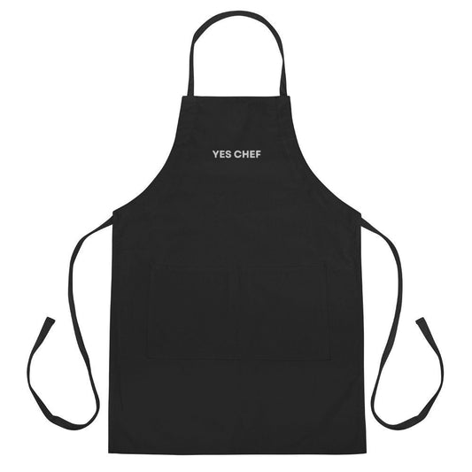 Yes Chef Apron - The Bear Fan Merch - Embroidered Cotton Apron