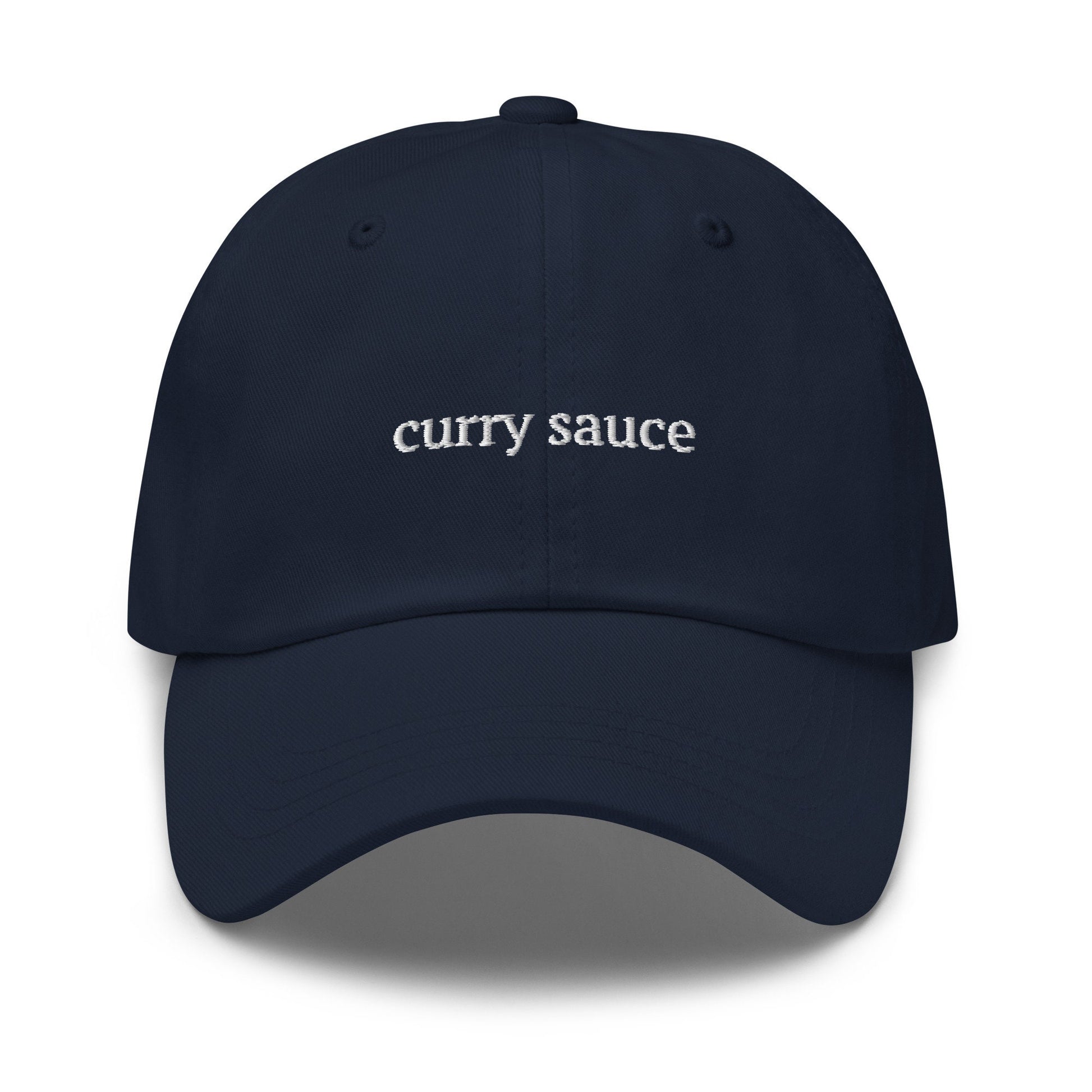 Curry Sauce Hat - UK Chinese Takeaway Lovers - Cotton Embroidered Baseball Cap - Multiple Colors