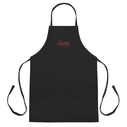 Vesuvio Apron - Gift for Soprano Fans - Artie Bucco Restaurant - Minimalist Embroidered Apron - Multiple Colours