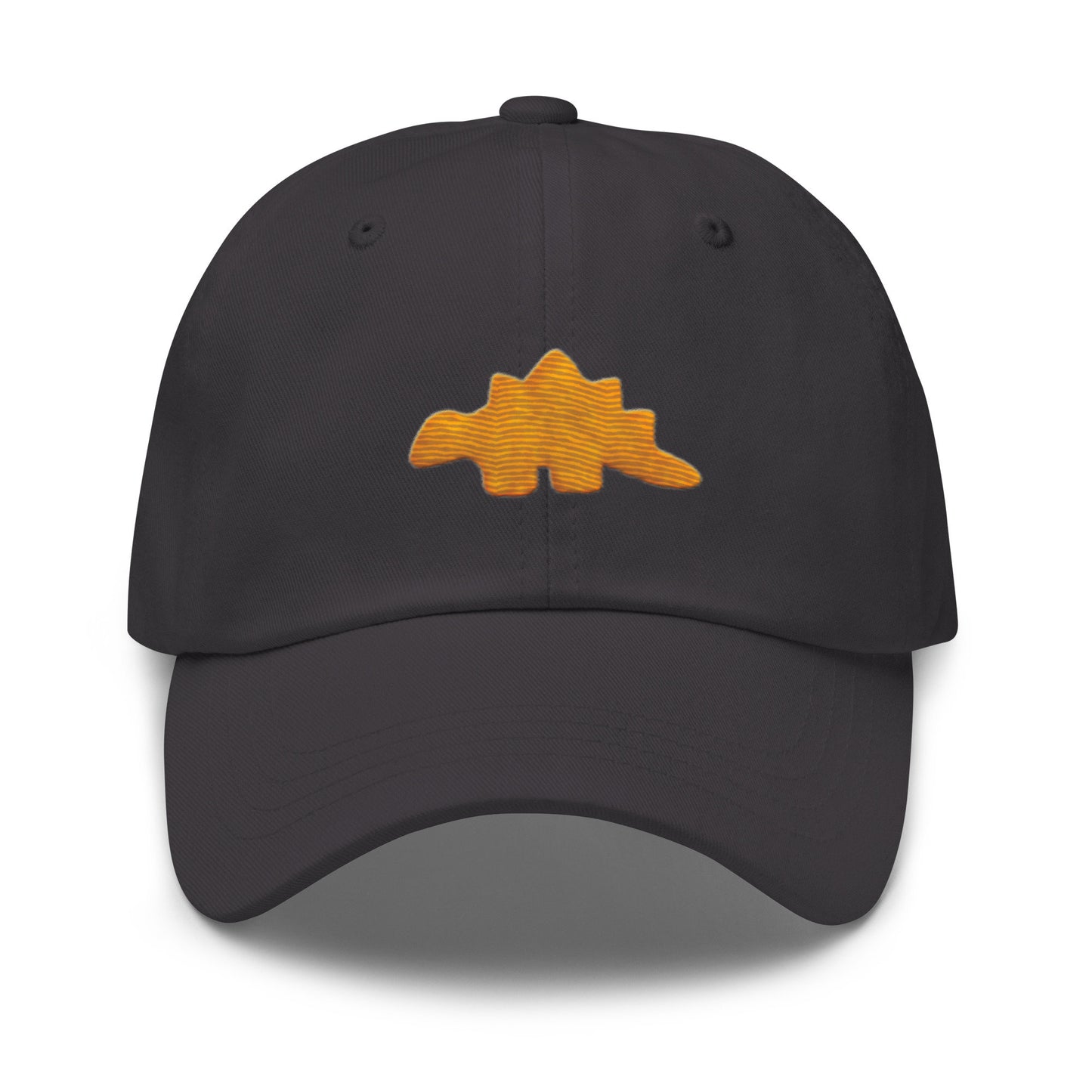 Dino Nugget Hat - Stegosaurus Chicken Nugget - Tendies - Cotton Embroidered Baseball Cap - Multiple Colors