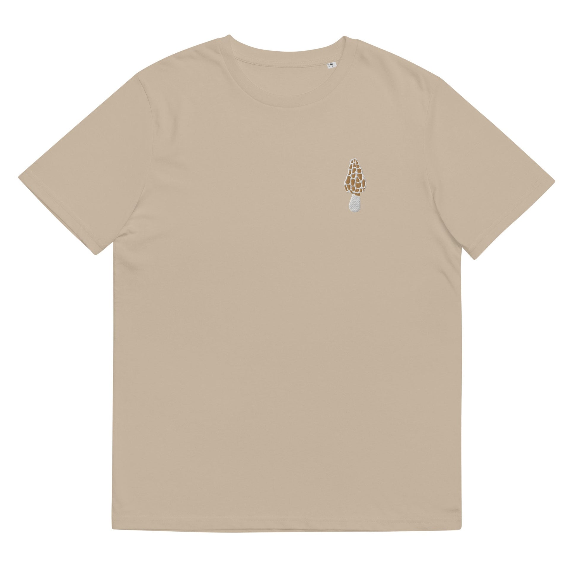 Morel T Shirt - Gift for Fungus Fans - Minimalist Embroidered Shirt - Multiple Colours