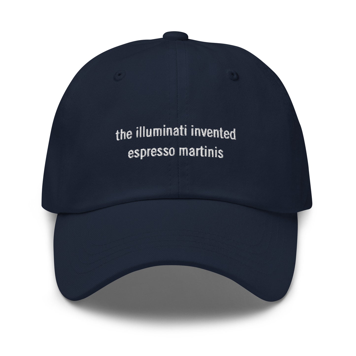 Espresso Martini Hat - Cocktail Zeitgeist Gift - Cotton Embroidered Baseball Cap - Multiple Colors
