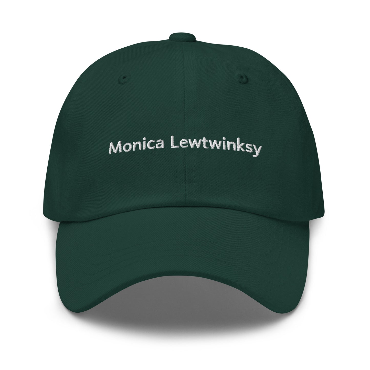 Monica Lewtwinksky Hat - Senate Floor Twink - George Santos - Funny Political Gift - Cotton Embroidered Baseball Cap - Multiple Colors