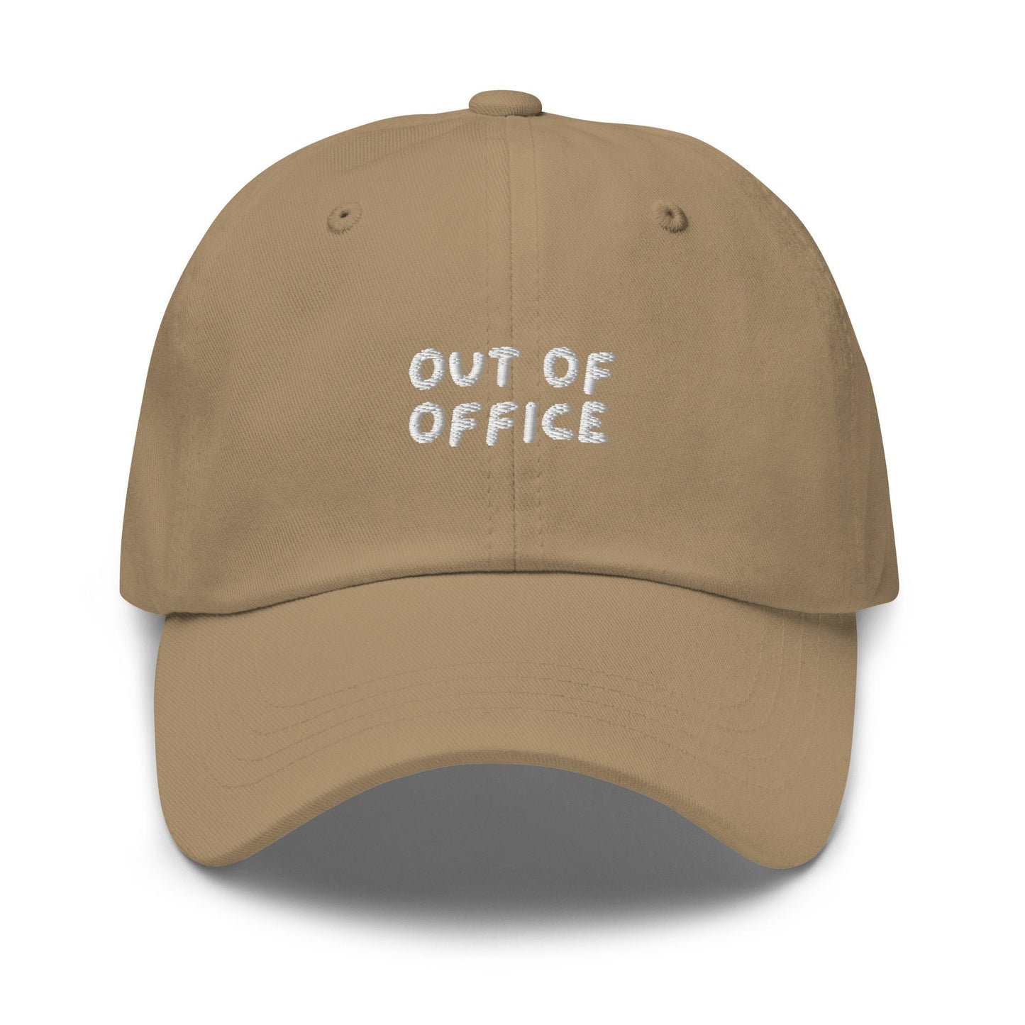 Out of Office Hat - Funny Work Gift - Corporate Business Gift - Vacation Hat - Cotton Embroidered Cap - Multiple Colors