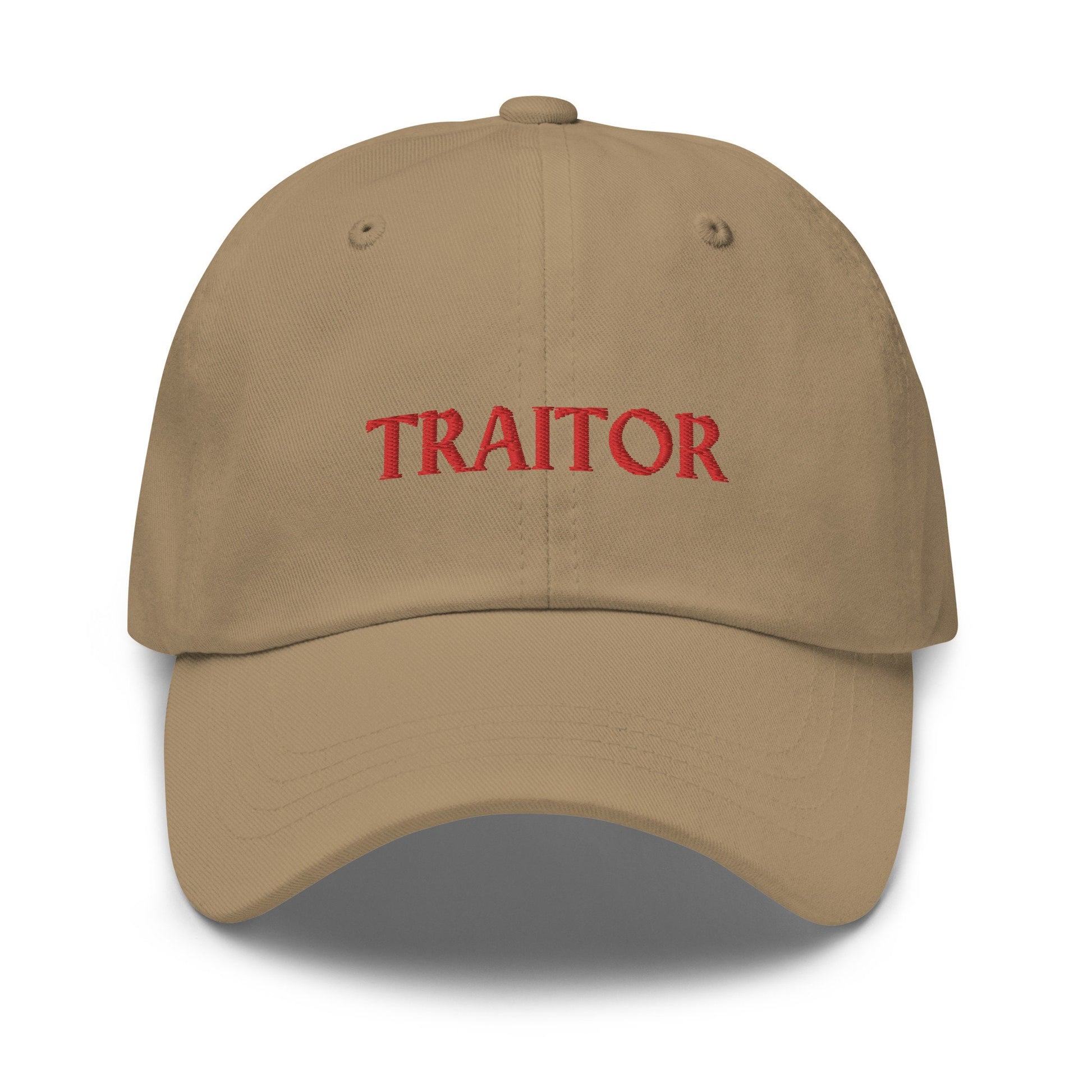 Traitor Hat - The Traitors TV Show Fan Merch - Chelsea & Jimmy - Season 6 Merch - Cotton Embroidered Cap - Multiple Colors