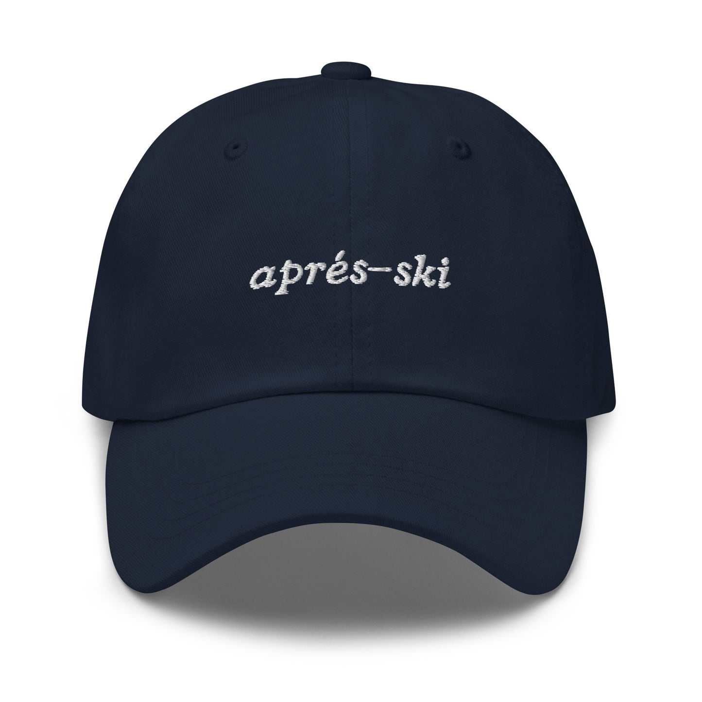 Aprés Ski Hat - Ski Party Merch - Cotton Embroidered Cap - Multiple Colors