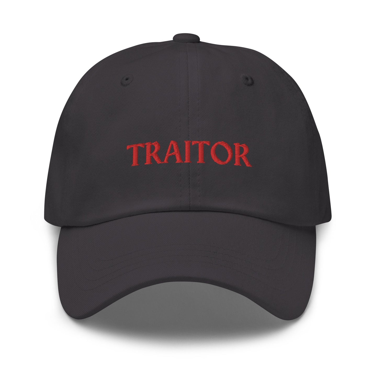 Traitor Hat - The Traitors TV Show Fan Merch - Chelsea & Jimmy - Season 6 Merch - Cotton Embroidered Cap - Multiple Colors