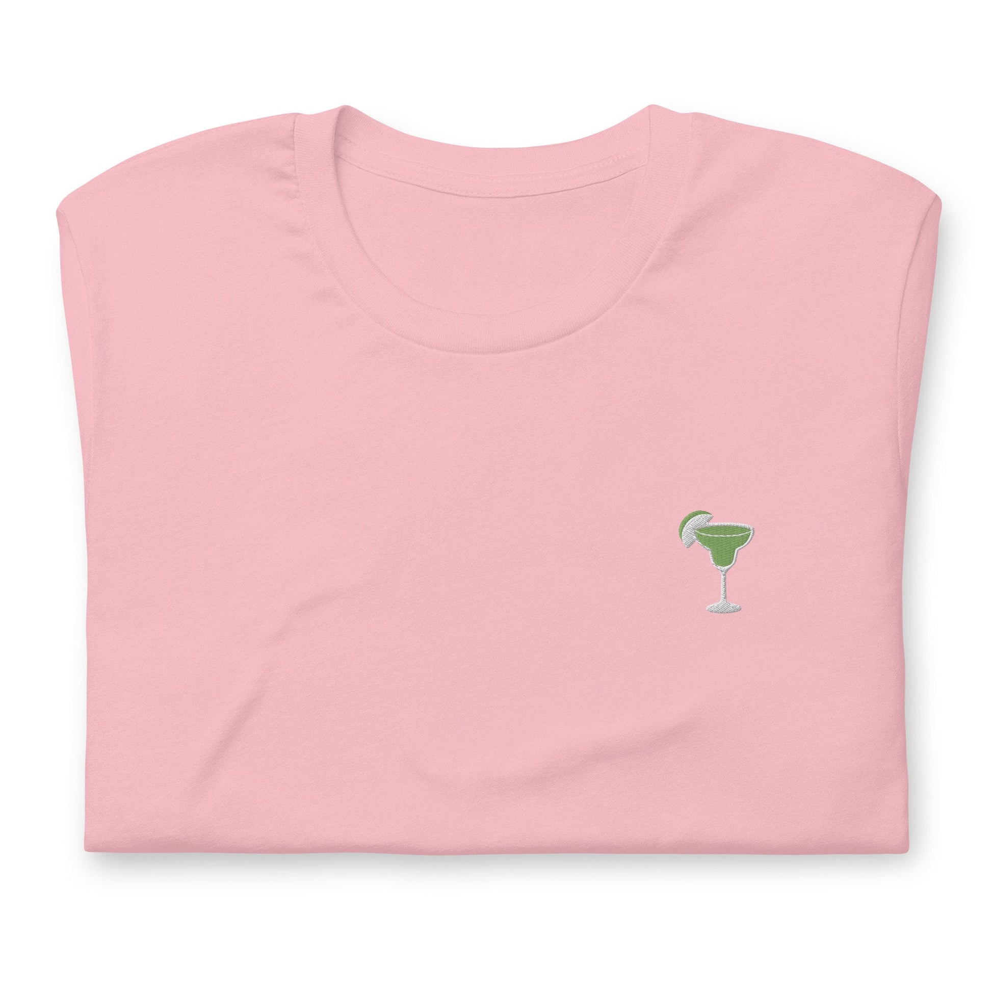 Margarita T Shirt - Gift for Tequila Cocktail Lovers - Minimalist Embroidered Shirt - Multiple Colours