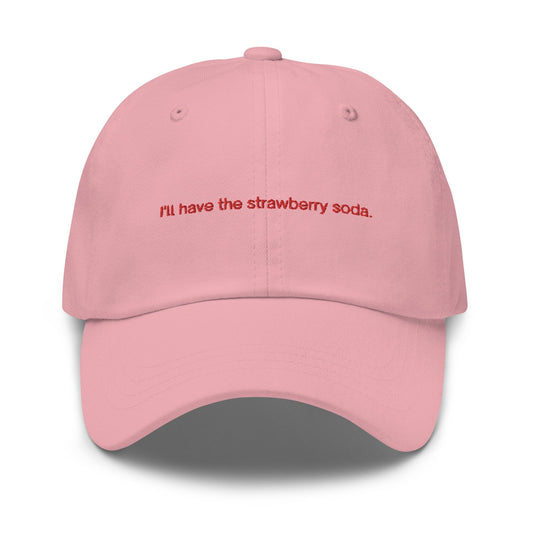 Kim K Dad hat - Funny Gift for Strawberry Soda Lovers - Cotton Embroidered Cap