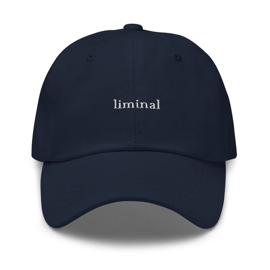 Liminal Spaces Hat - Minimalist Embroidered Cotton Cap - Evilwater Originals