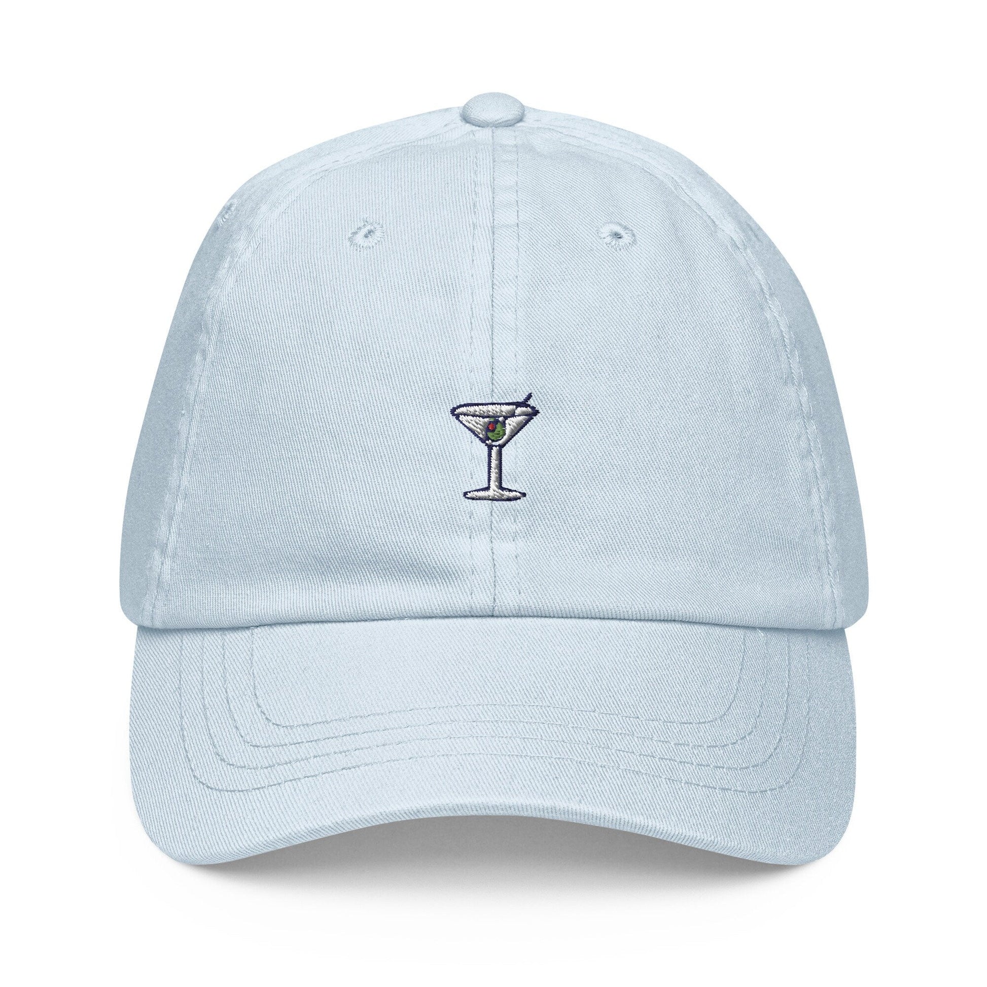 Martini Dad Hat - Gift for vodka gin cocktail lovers - Embroidered Cotton Cap - Evilwater Originals