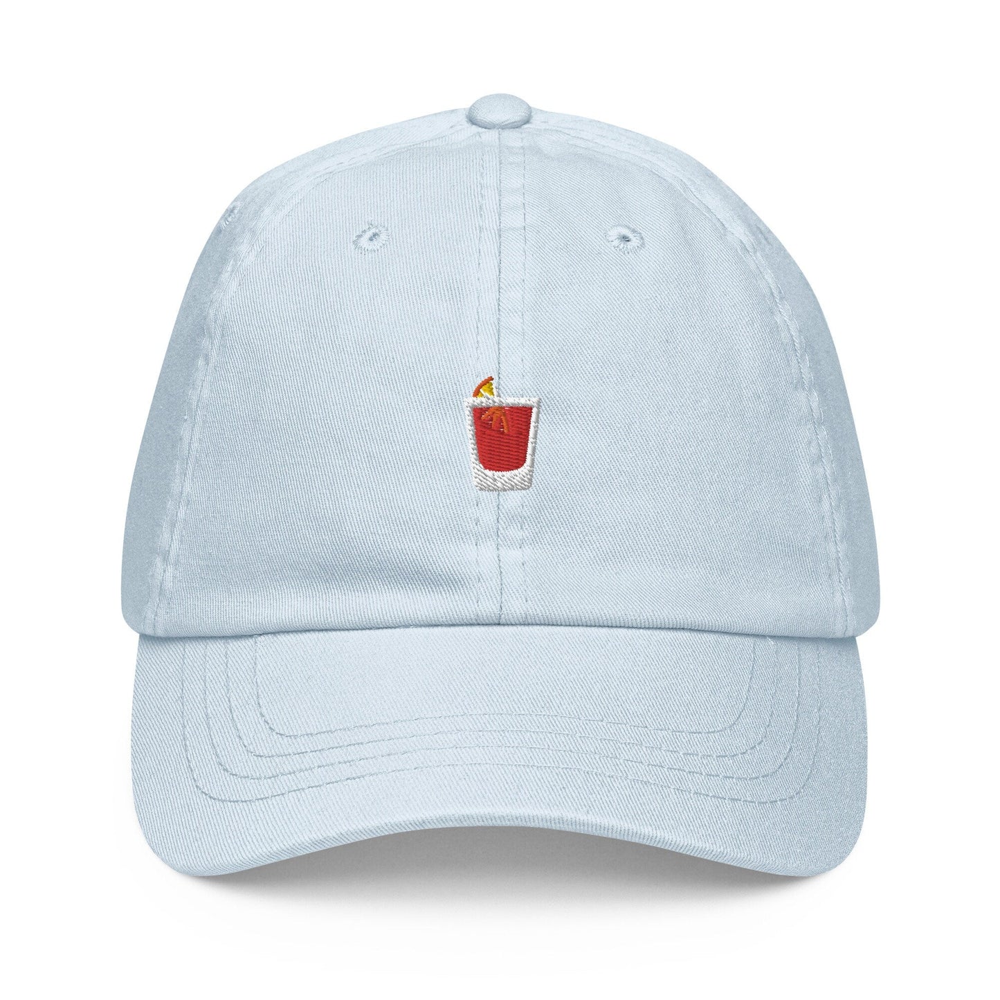 Negroni Pastel Dad Hat - Gift for cocktail lovers - Embroidered Cotton Cap