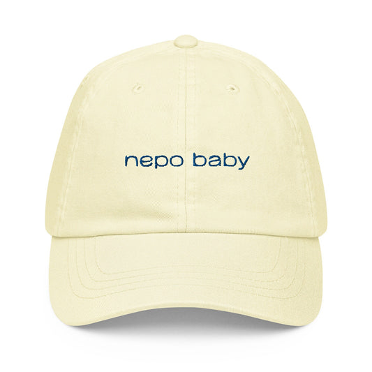 Nepo Baby Pastel Dad Hat - Cotton Embroidered Cap - Evilwater Originals