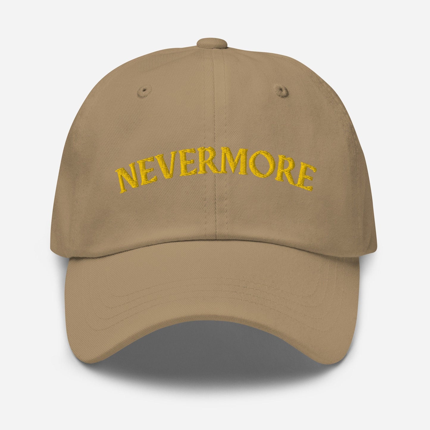 Nevermore Dad Hat - Gift for Wednesday Netflix Fans - Embroidered Cotton Hat - Evilwater Originals