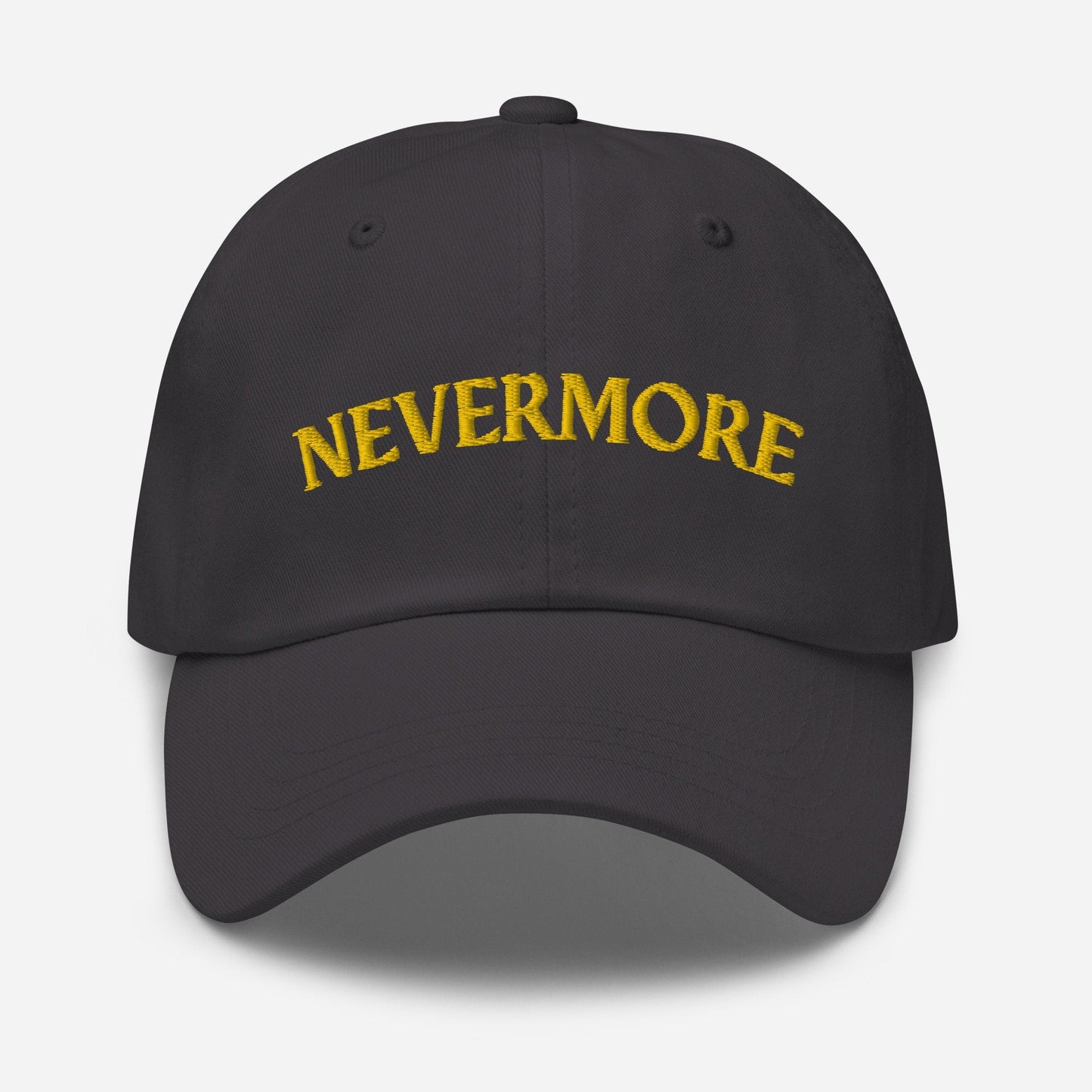 Nevermore Dad Hat - Gift for Wednesday Netflix Fans - Embroidered Cotton Hat - Evilwater Originals