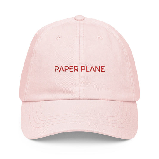 Paper Plane Dad Hat - Gift for Bourbon Aperol Cocktail Lovers - Cotton Embroidered Cap - Evilwater Originals