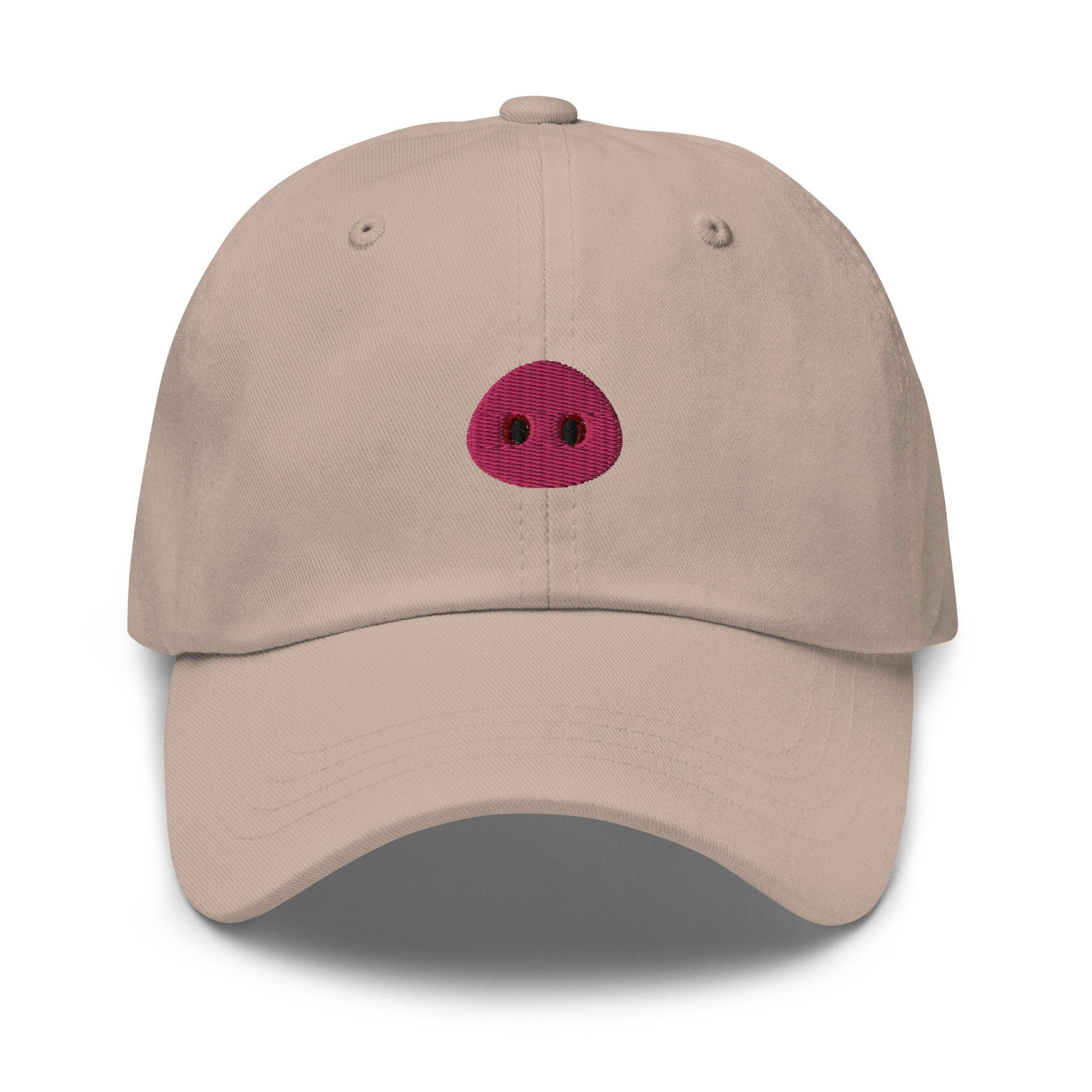 Pig Snout Hat - Embroidered Cotton Cap - Evilwater Originals