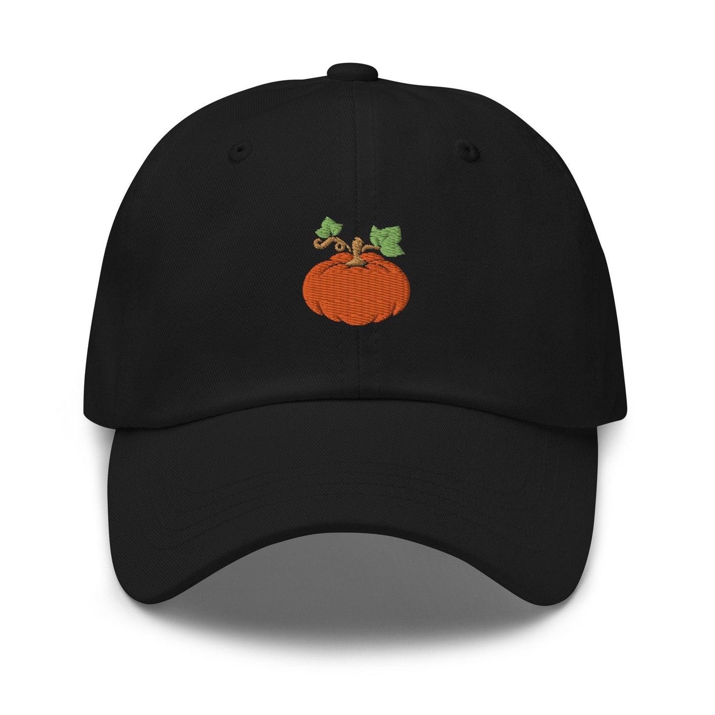 Pumpkin Hat - Autumn, Halloween, Fall, Thanksgiving Gear - 100% Embroidered Cotton Dad Hat - Multiple Colours - Evilwater Originals